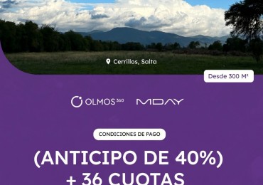 TERRENOS EN VENTA LOS OLMOS (RUTA 68)