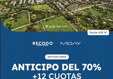 TERRENOS EN VENTA RECODO - SAN LUIS