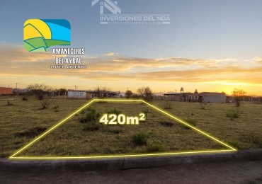 TERRENOS EN VENTA AMANECERES DEL AYBAL (ZONA AEROPUERTO)